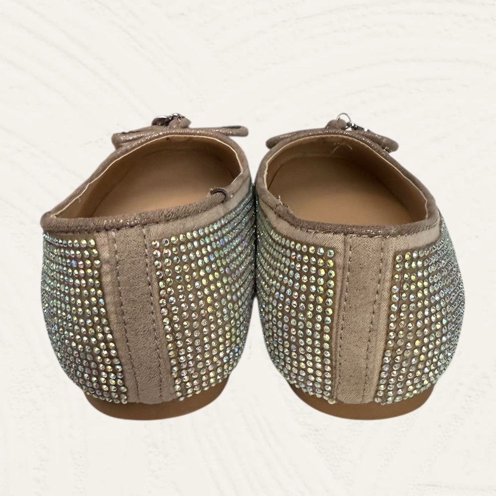 Girls Rhinestone Ballet Flats - Picture 3 of 6